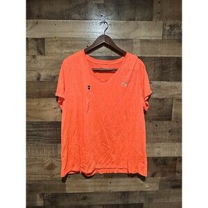 Womens 1X NWT Orange Under Armour Tshirt Plus Size